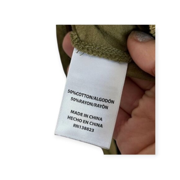 Idyllwind olive sleeveless tank top Women's size medium EUC - Picture 10 of 14